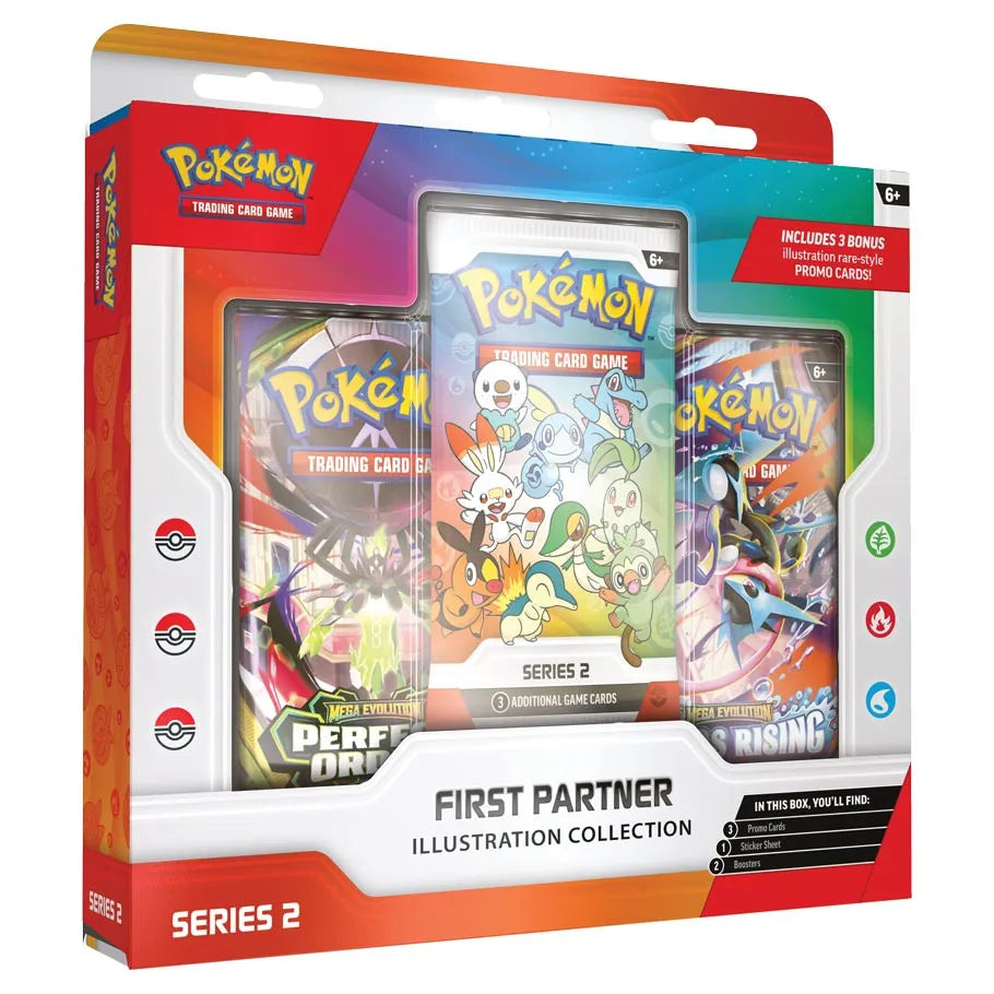 Pokémon trading card game packaging with illustrations and branding