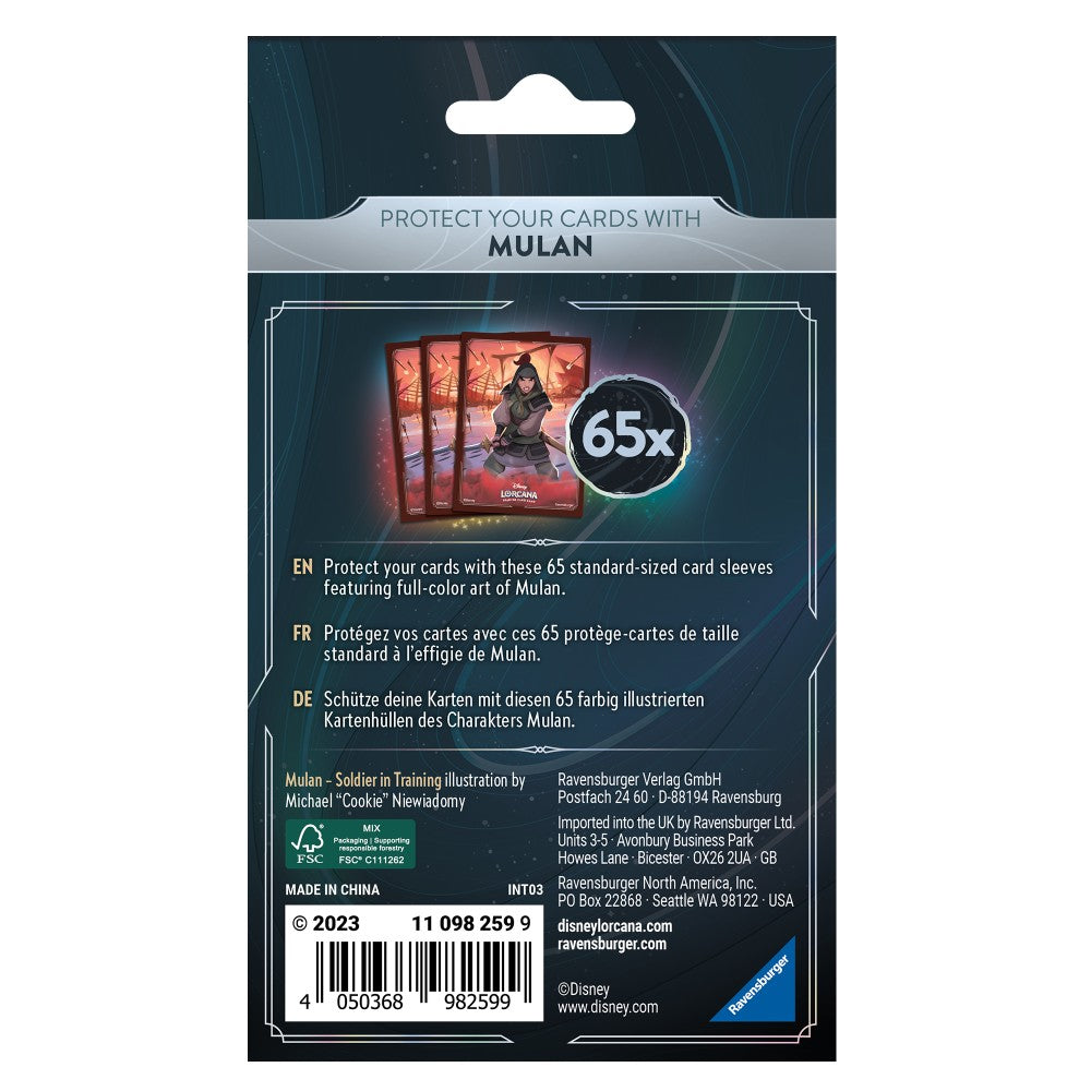 Disney Lorcana TCG - Rise of the Floodborn - Mulan [Card Sleeves]