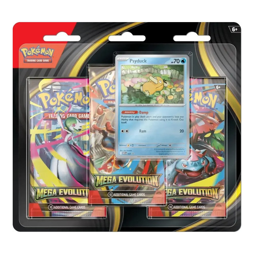 Pokémon TCG: Mega Evolution - Psyduck [3-Pack Blister] Pokemon TCG English