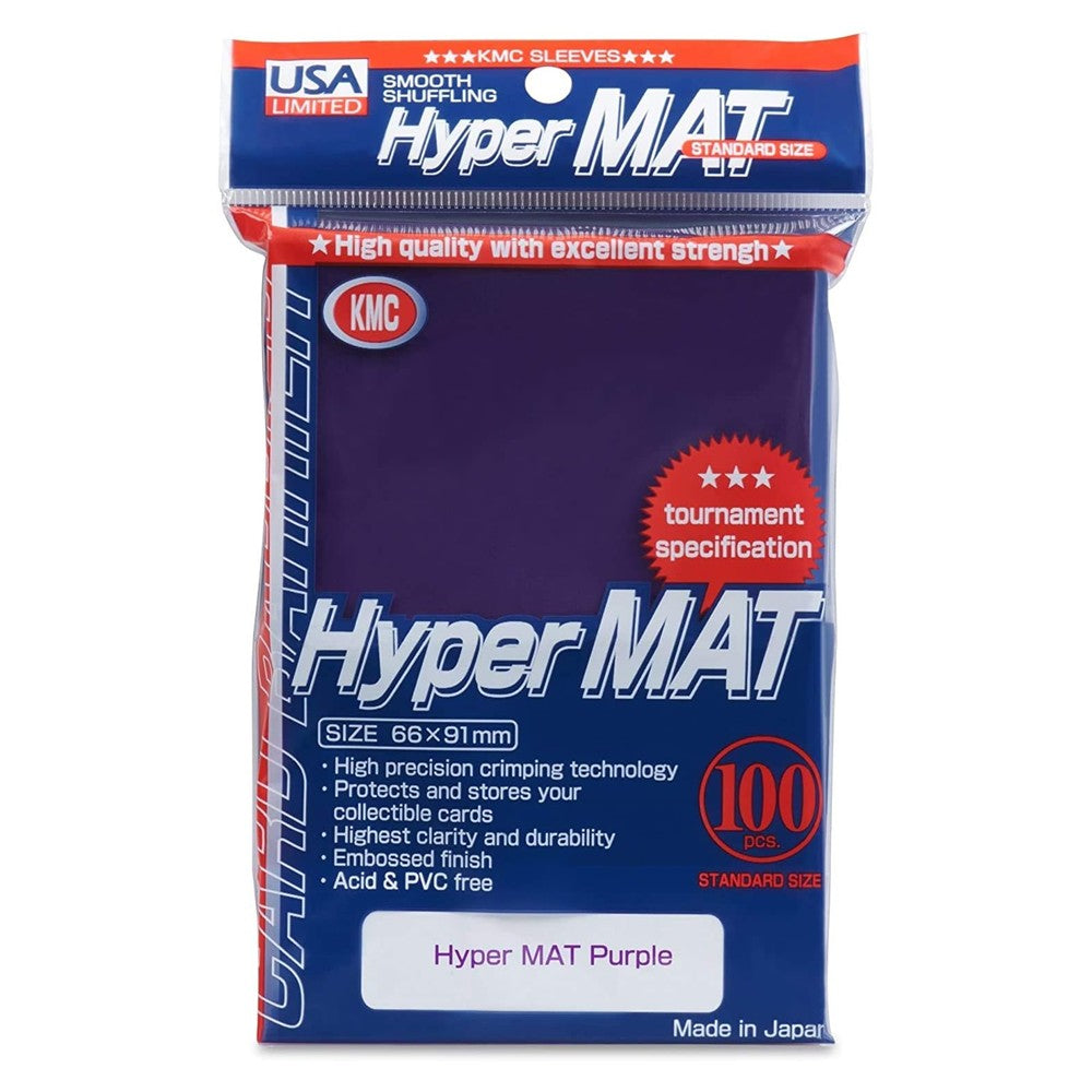 KMC Sleeves Hyper Matte 100-Count [USA Packaging]