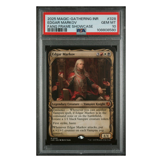 Magic the Gathering: PSA 10 Edgar Markov INR 328 + Free Slab Bumper