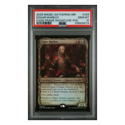 Magic the Gathering: PSA 10 Edgar Markov (Foil) INR 328 + Free Slab Bumper