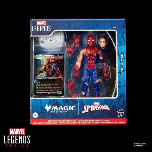 Marvel Legends Series: Magic the Gathering - Battle-Damaged Spider-Man and Promo Card [Figure] Hasbro
