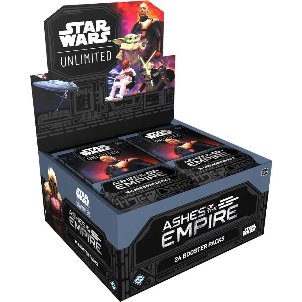 star wars unlimited booster box msrp Unlimited: Ashes of the Empire [Booster Box] Machina Citadel | Card aspect cards Color:Matte Silver Pokemon Violet EX