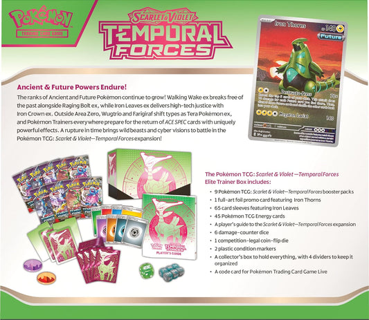 Pokemon English - Temporal Forces - Elite Trainer Box (Iron Leaves)