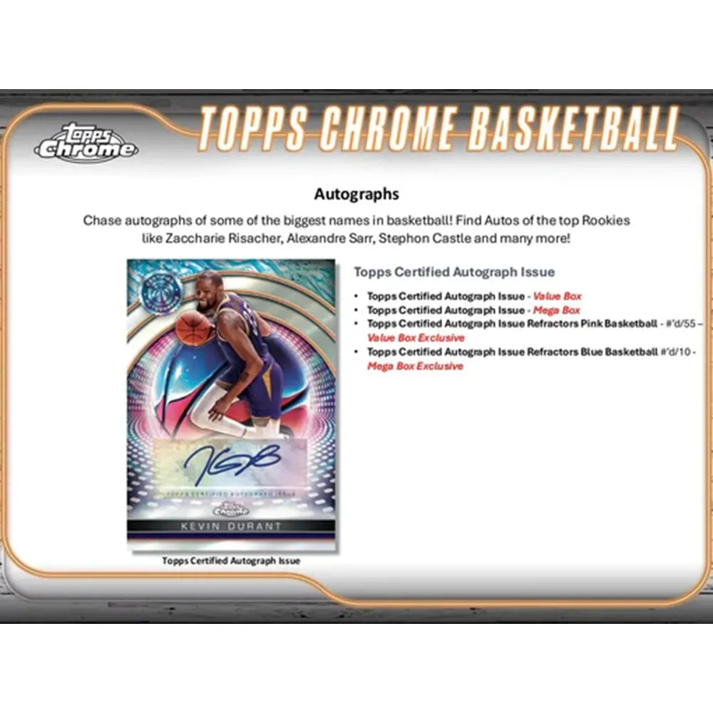 Topps: 2024-2025 Chrome Basketball [Blaster Box]