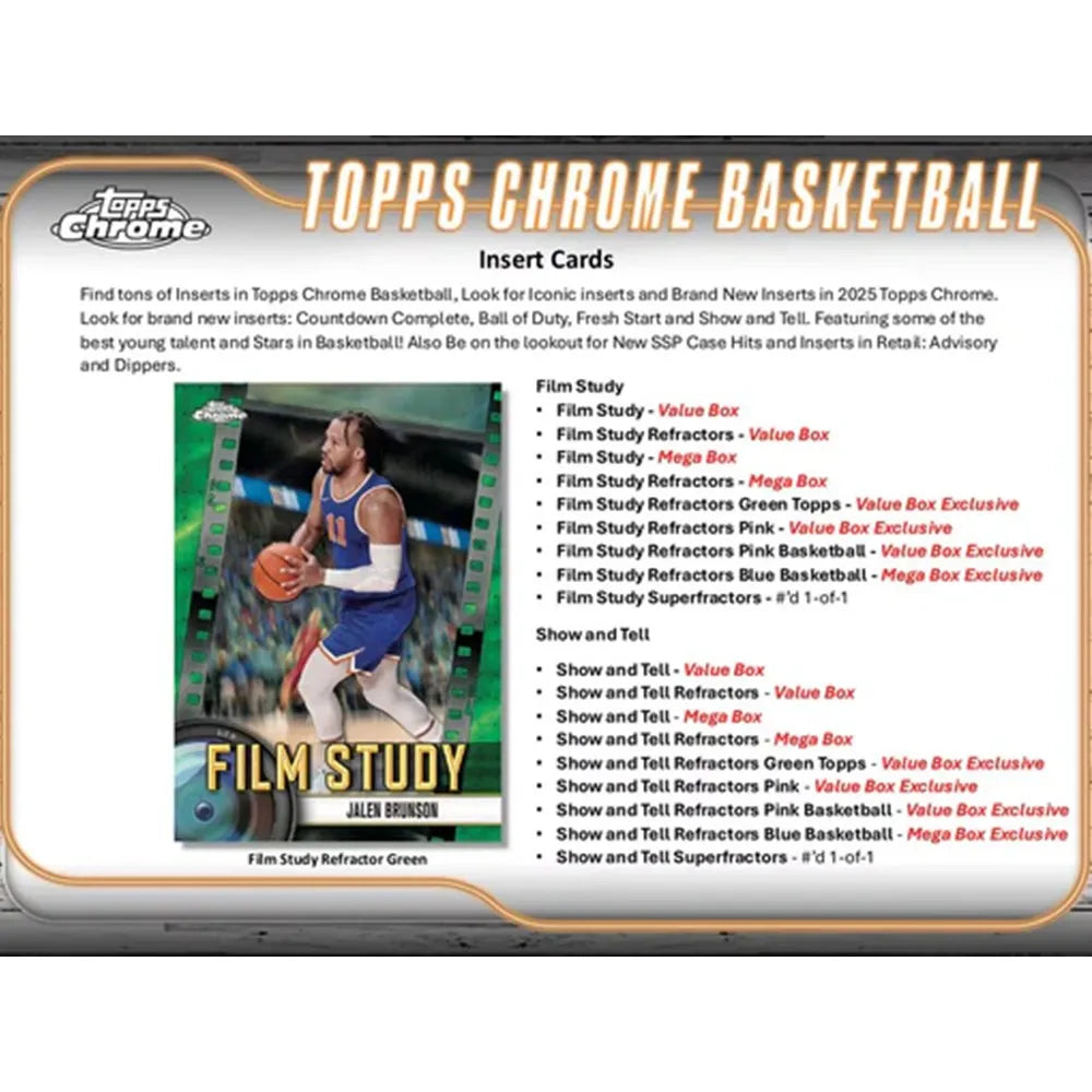 Topps: 2024-2025 Chrome Basketball [Blaster Box]