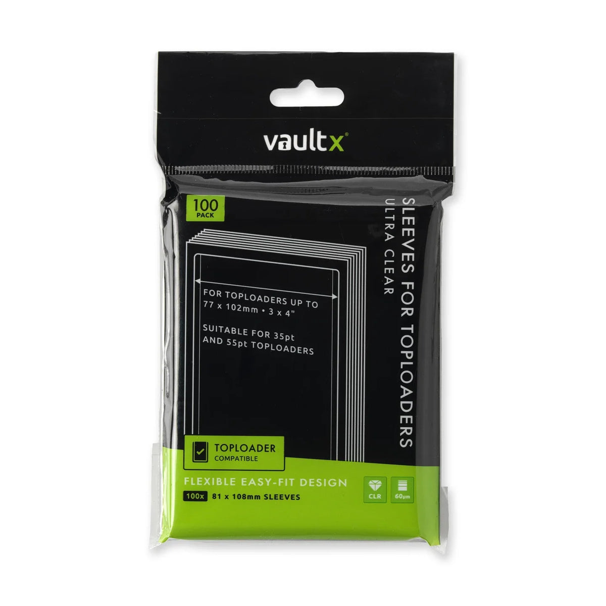 Vault X: Soft Sleeves for Toploaders 100CT [Sleeves]