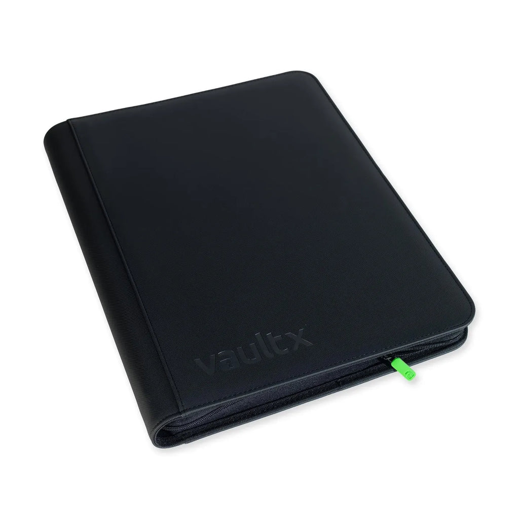Black portfolio with 'vaultx' branding on a white background