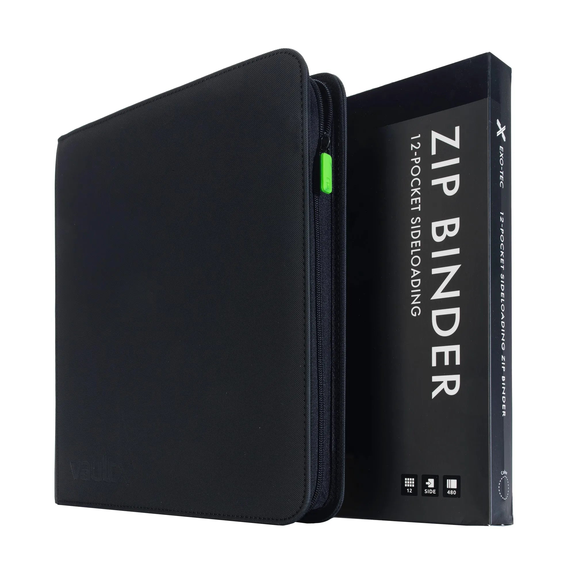 450 card binder Vault X - 12-Pocket Exo-Tec - Zip Binder