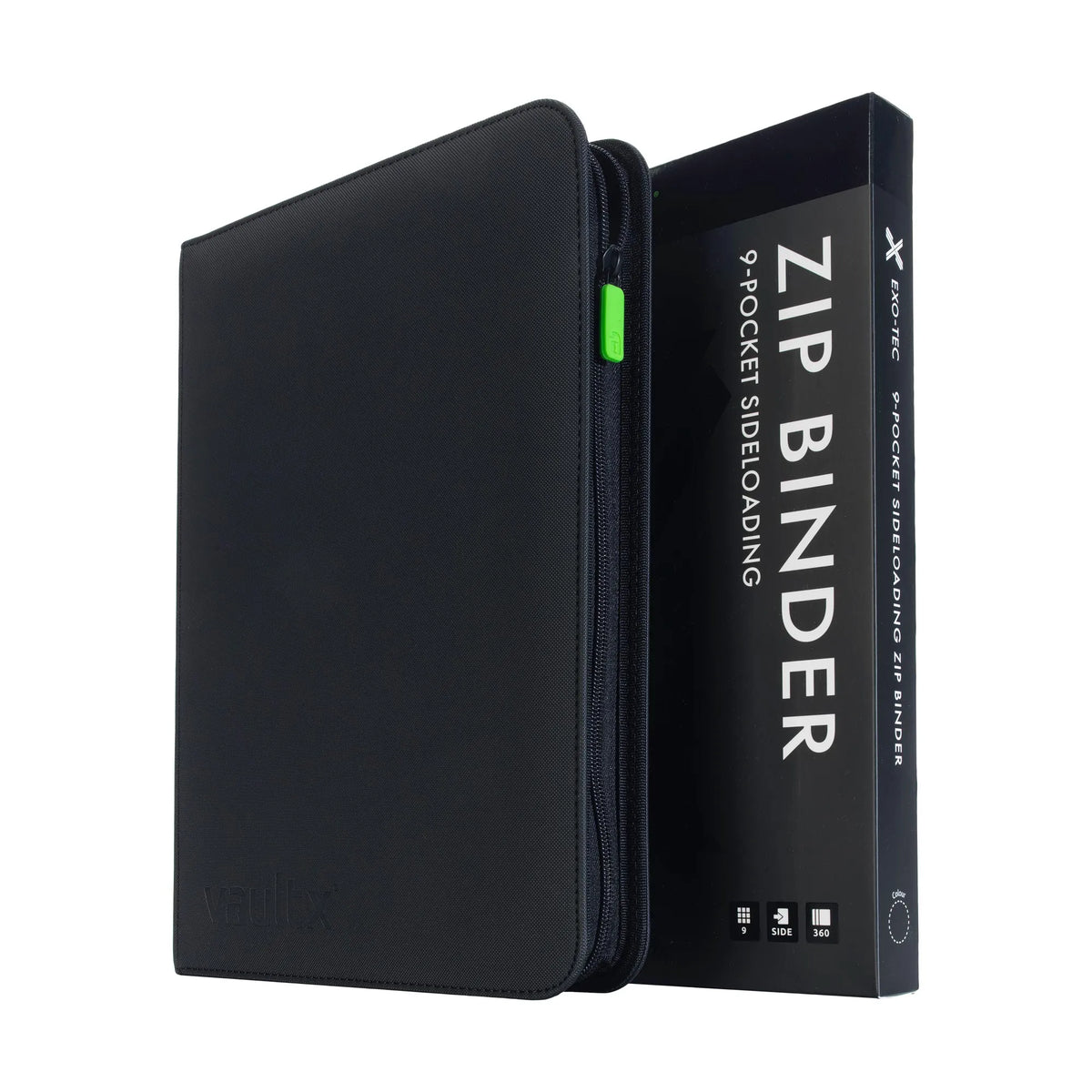 Vault X: Exo-Tec 9-Pocket [Zip Binder] - Black