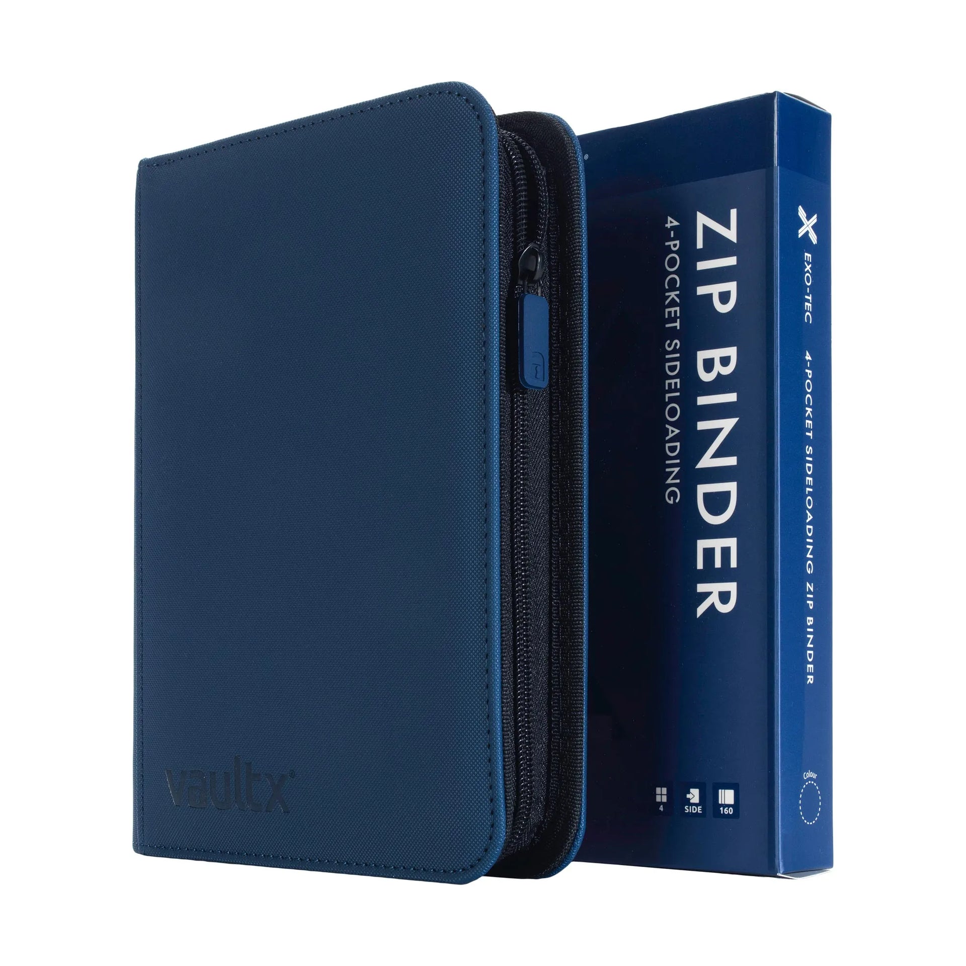 Vault X Exo-Tec Zip 4-Pocket Binder – 160 Card Compact TCG Binder
