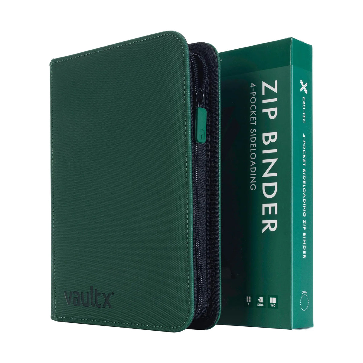 Vault X Exo-Tec 4-Pocket Binder – 160 Card Compact TCG Binder