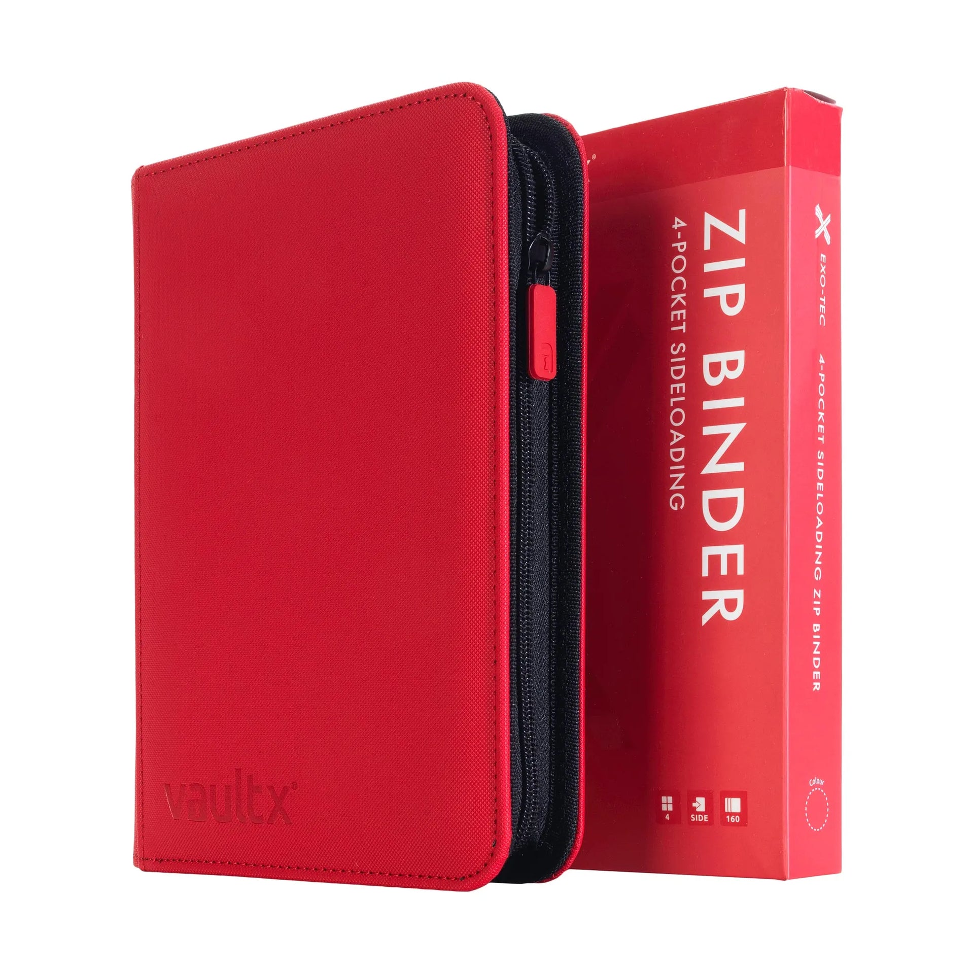 Vault X Exo-Tec Zip 4-Pocket Binder – 160 Card Compact TCG Binder