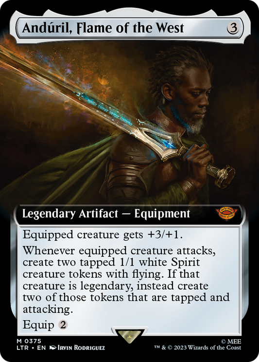 Andúril, Flame of the West (LTR-375) - The Lord of the Rings: Tales of Middle-earth: (Extended Art) Foil