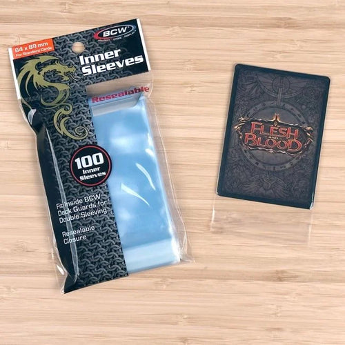 BCW: Inner Card Sleeves - Resealable - 100CT Clear [Sleeves]