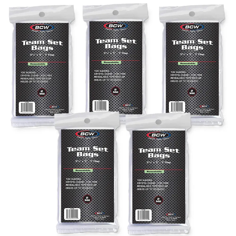 BCW: Resealable Team Set - 500CT [Bags]