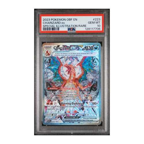 blue charizard pokemon card Pokemon TCG: Charizard ex 223 SIR + Free Slab Bumper [PSA 10]