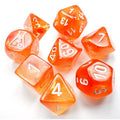 Chessex: Borealis Luminary Blood Orange with White [7-Set Tube Lab] Chessex Manufacturing