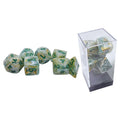 Chessex: Marble Green/Dark Green [7-Set Mega Hedrals] Chessex Manufacturing