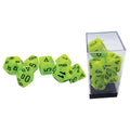 Chessex: Vortex Bright Green/Black [7-Set Mega Hedrals] Chessex Manufacturing