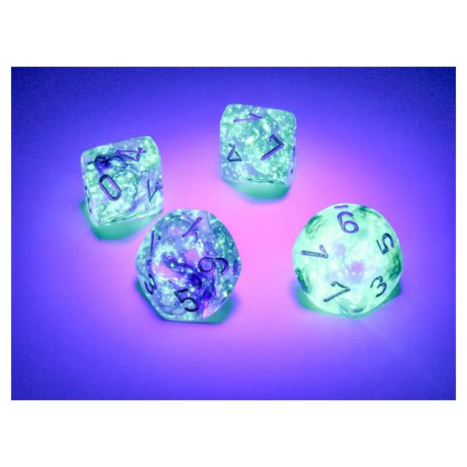 Chessex: Luminary Nebula Oceanic with Gold - 10 [d10 Clamshell]