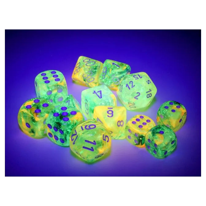 Chessex: Luminary Nebula Spring with White - 36 [d6 Cube 12mm]