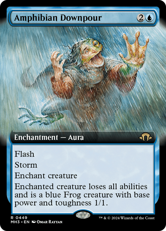 Amphibian Downpour (MH3-449) - Modern Horizons 3: (Extended Art) Foil
