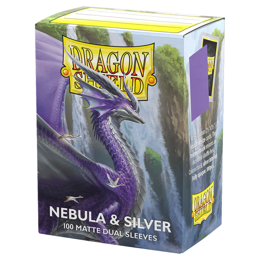 Dragon Shield: Matte Dual - Nebula & Silver [Sleeves] Dragon Shield