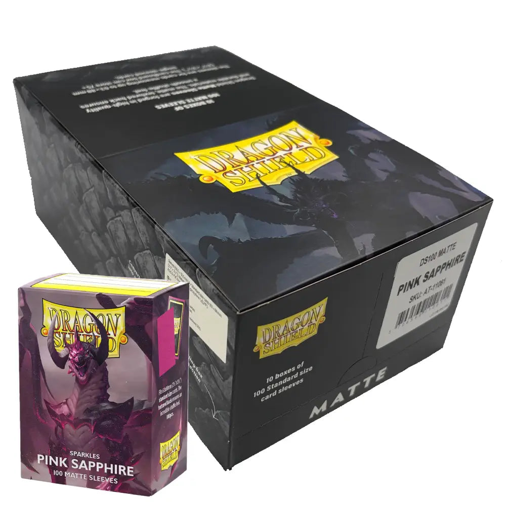 rectangular case of dragon shield sleeves
