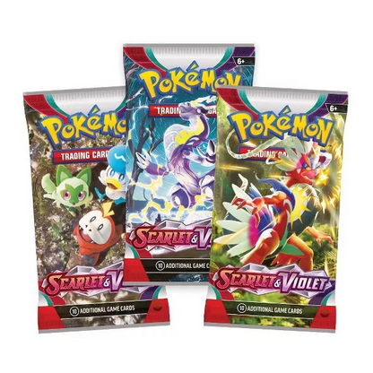 Pokemon English - Scarlet and Violet Base - 3 Pack Blister [Arcanine]