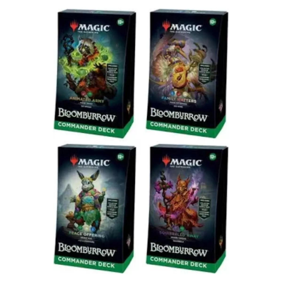 Magic the Gathering - Bloomburrow - All 4 Commander Decks [Display Case]