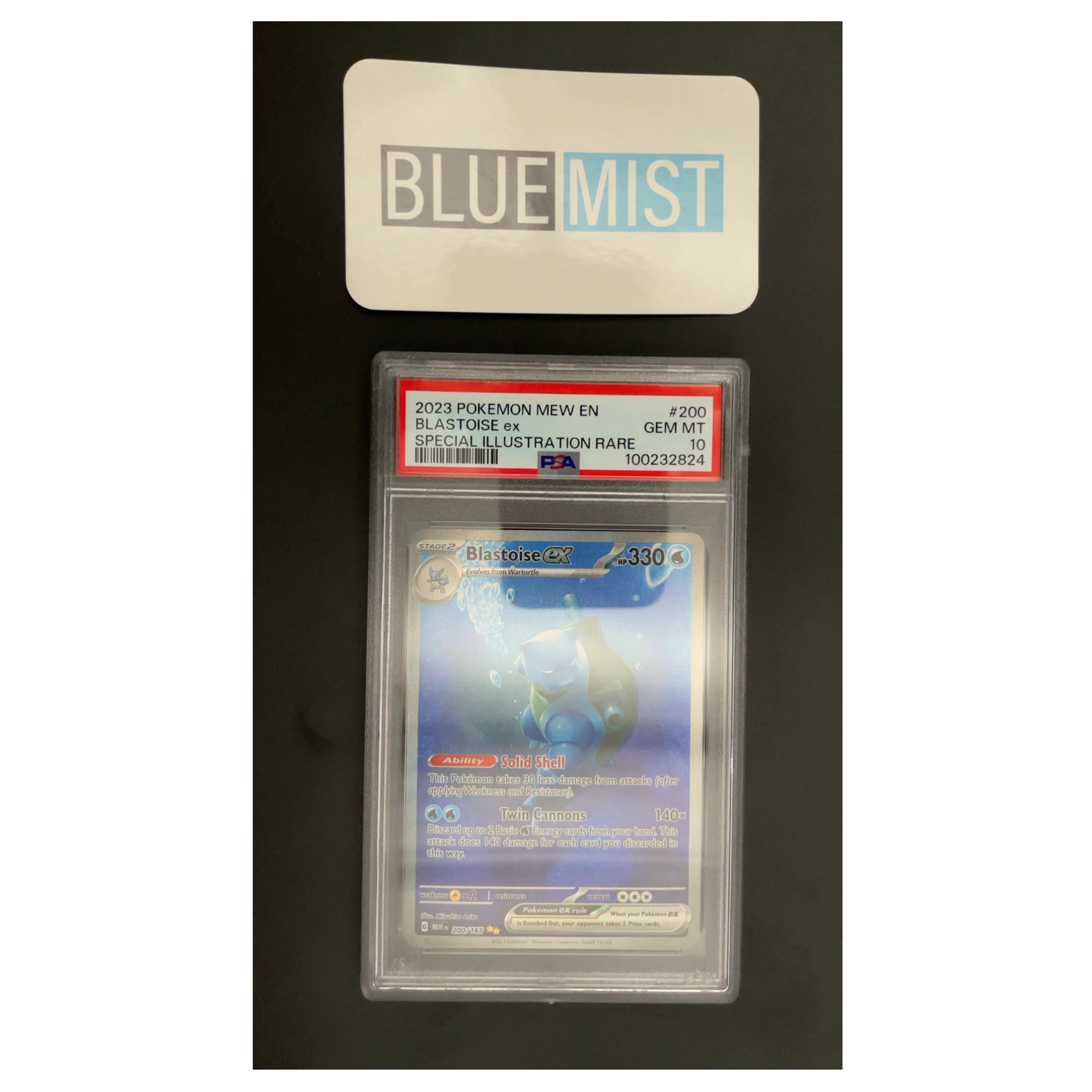 Pokemon - English - PSA 10 Blastoise ex 200/165 SIR MEW