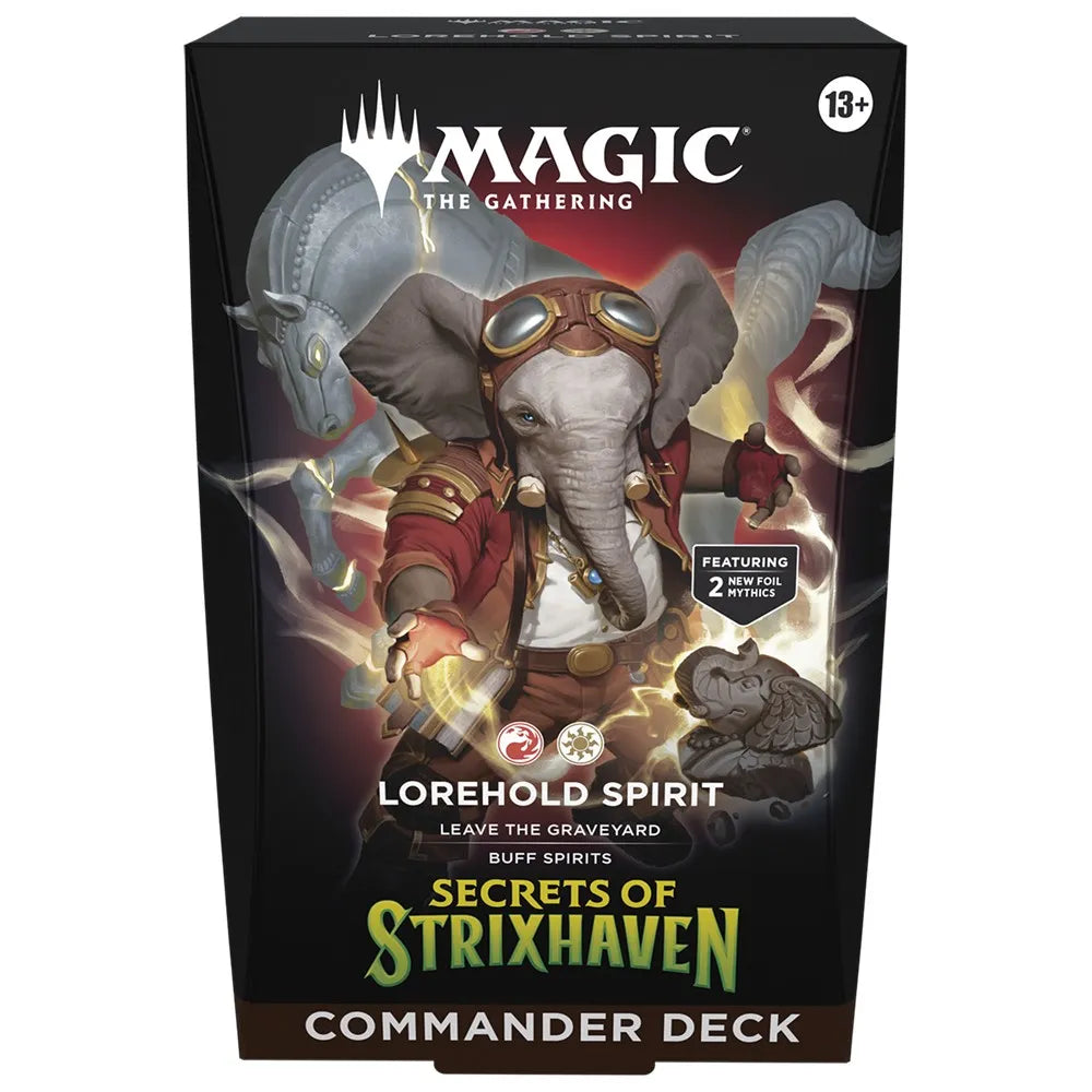 Card game box for 'Magic: The Gathering' featuring an elephant character with goggles and a jacket.
