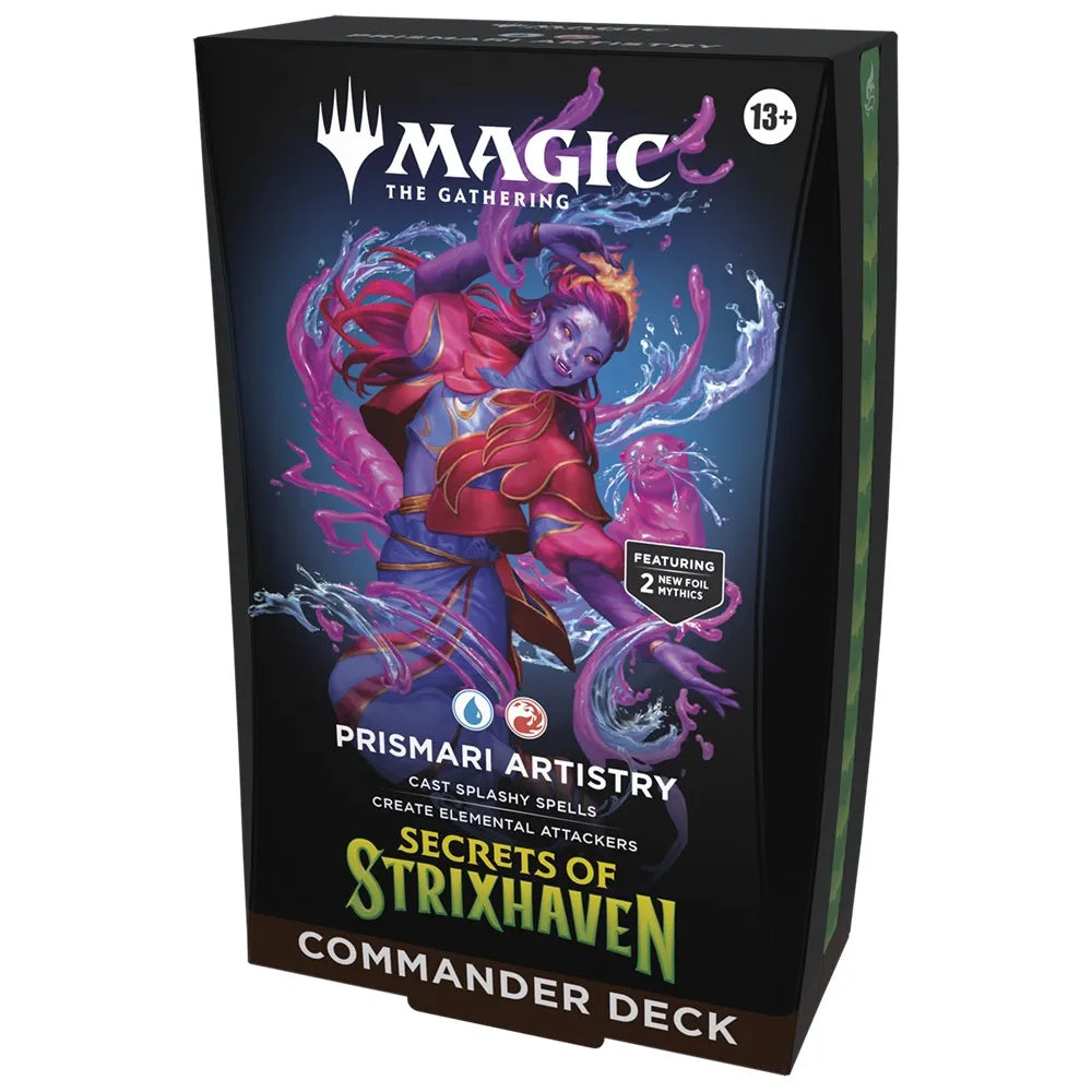 Card game box for 'Magic: The Gathering' with colorful artwork on a white background