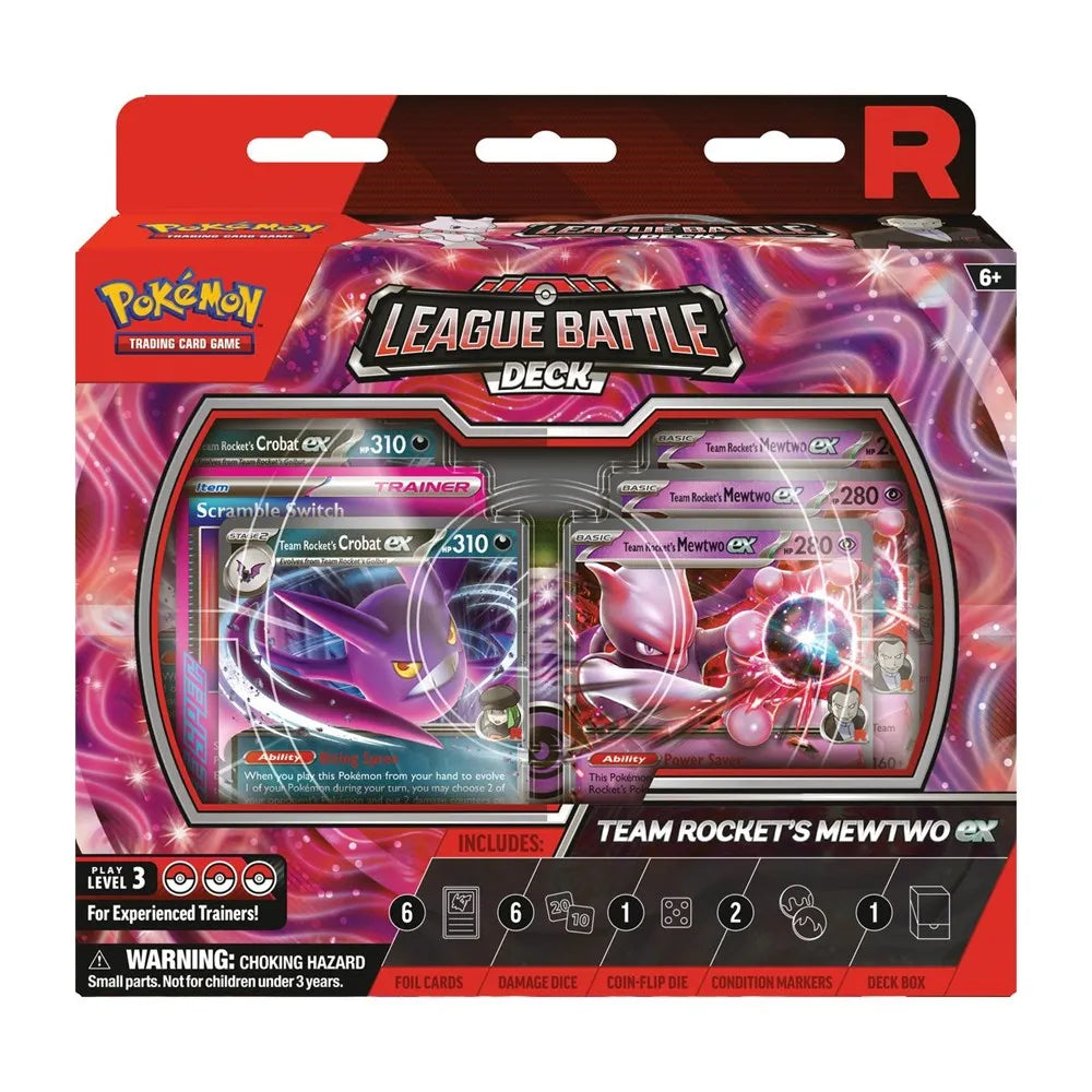 Pokemon TCG: 2025 Team Rocket's Mewtwo EX [League Battle Deck]