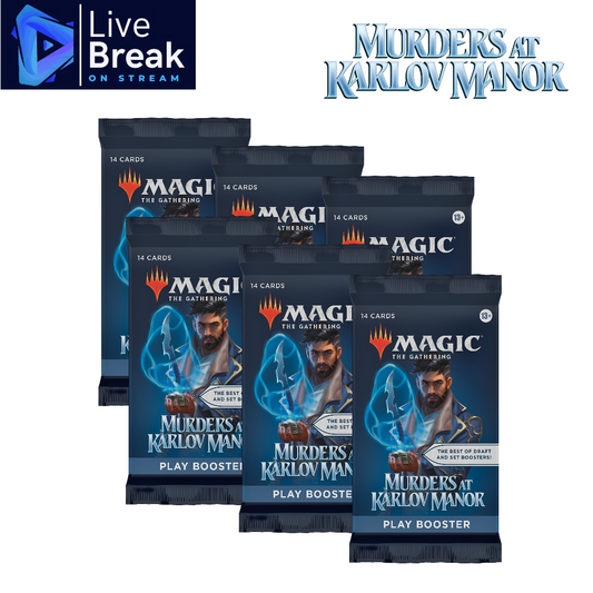 [LIVE BREAK] Magic the Gathering - Murders at Karlov Manor - 6x Play Booster Packs