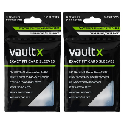 Vault X Exact Fit Card Sleeves [Clear]