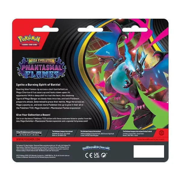 Pokemon TCG: Phantasmal Flames [3-Pack Blister]