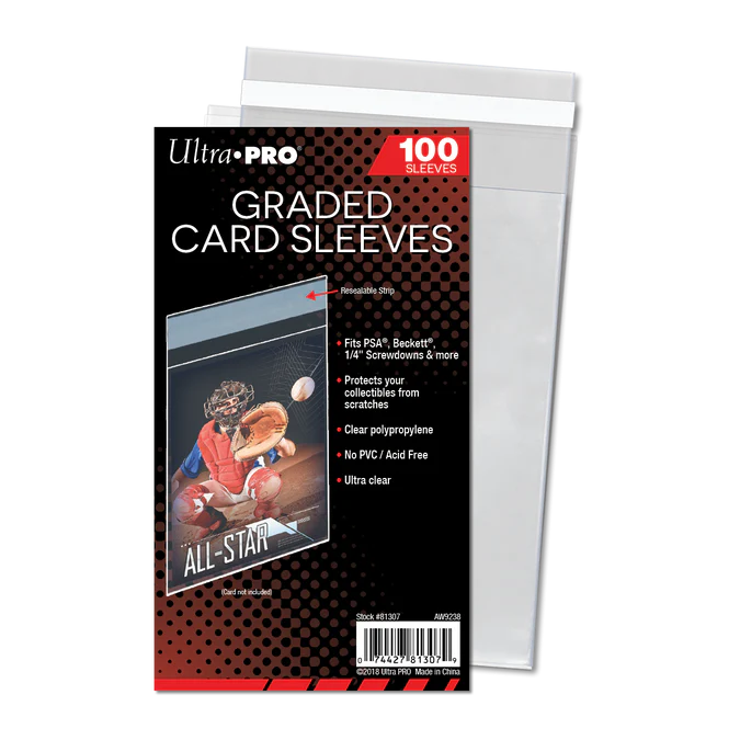 Ultra Pro: Graded Card Resealable Sleeves - 100ct [Team Bag]