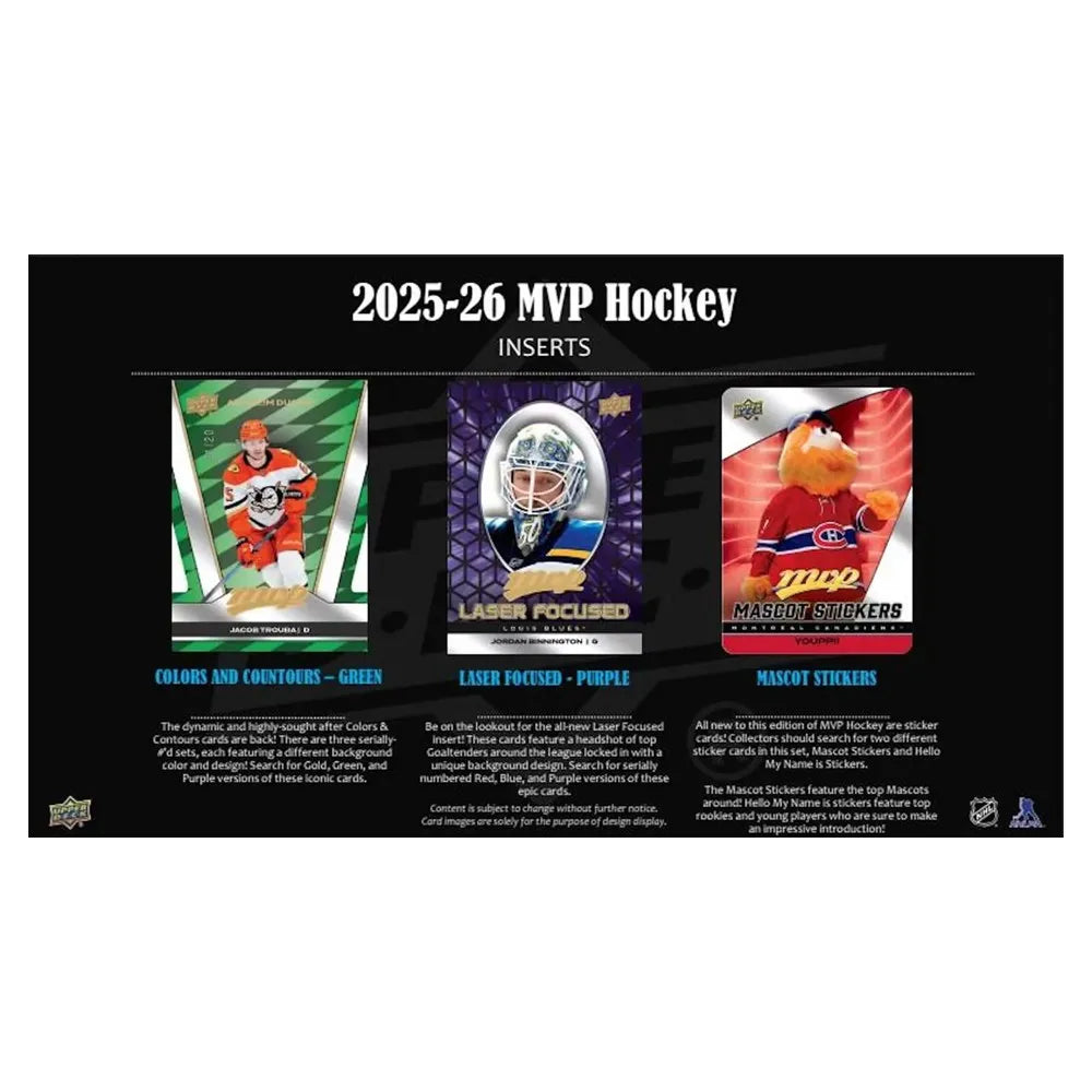 Upper Deck: 2025-2026 MVP Hockey [Hobby Box]