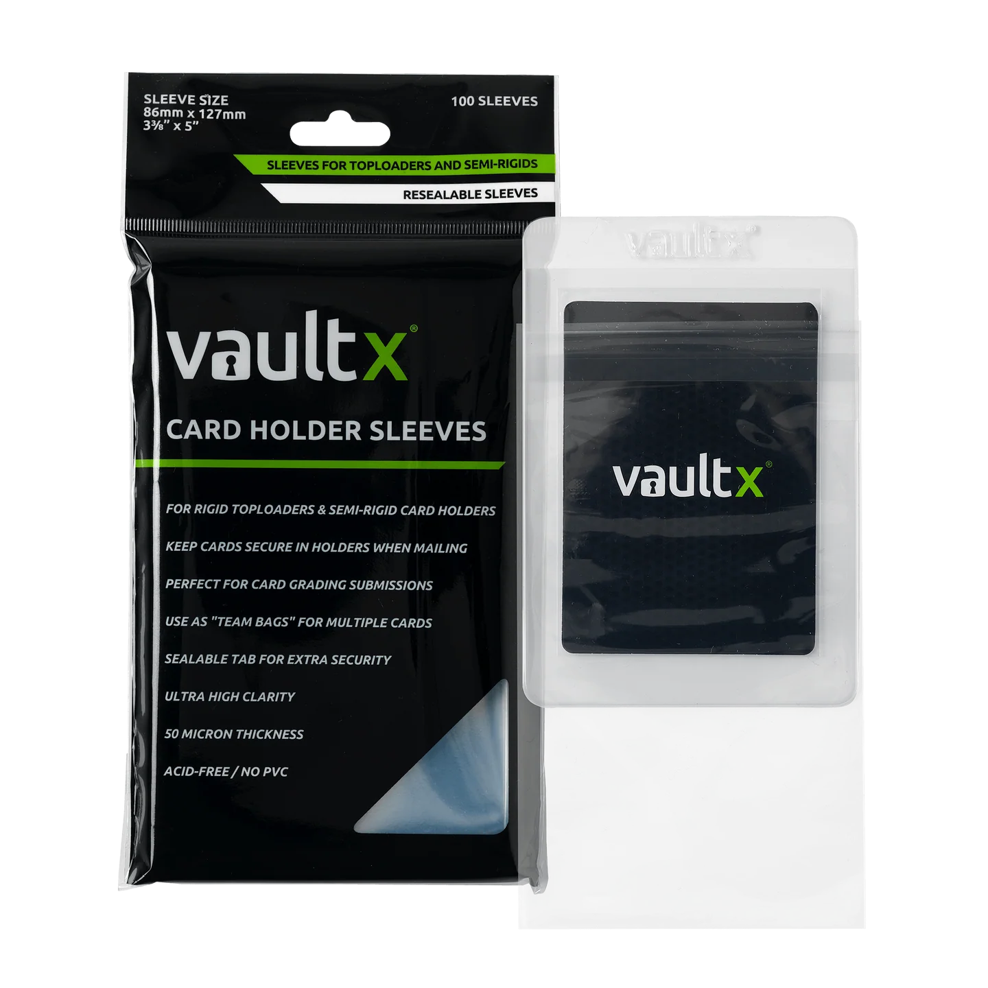 Vault X: Card Holder Sleeves - 100CT [Team Bag]