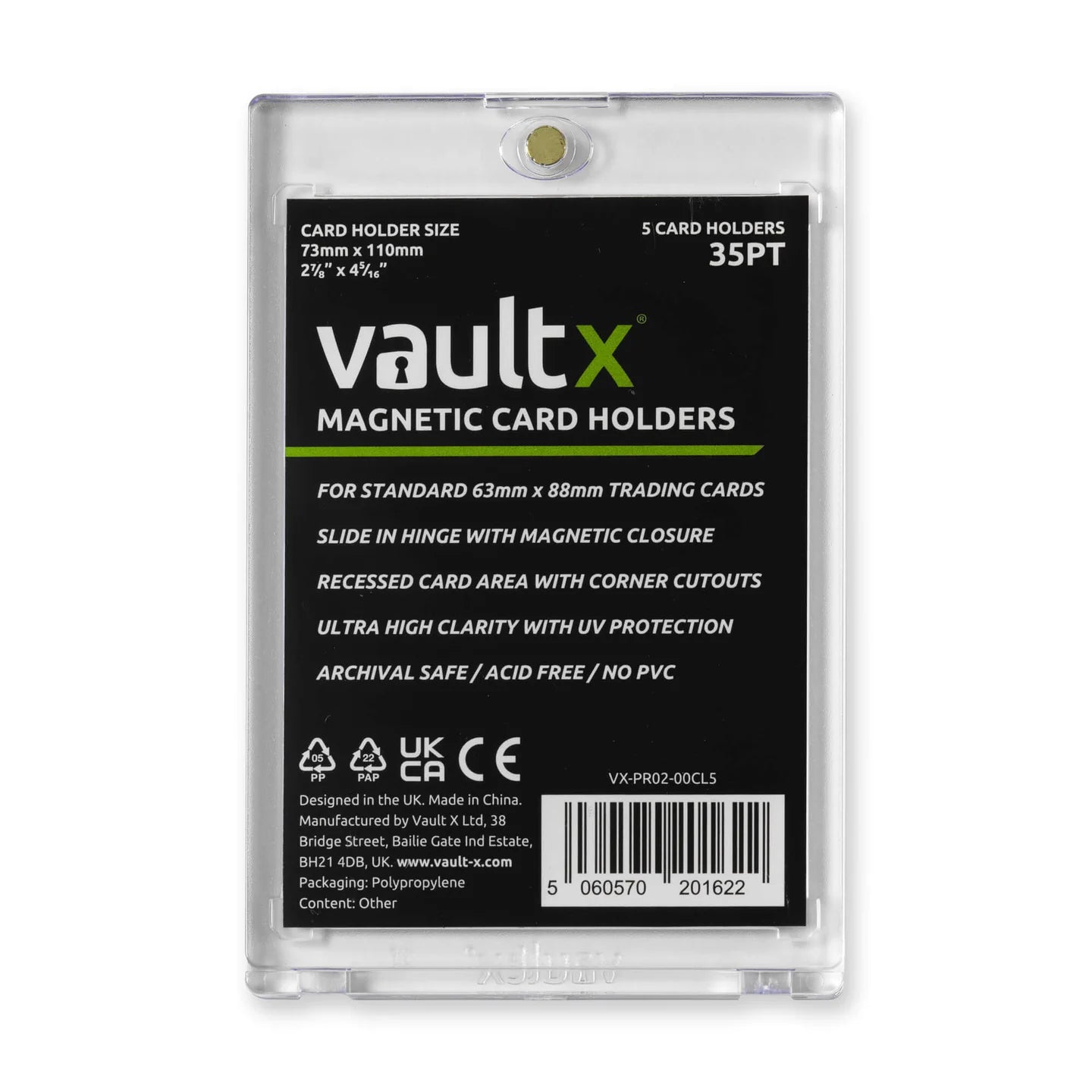 Vault X: Magnetic Card Holders 5 Pack [Card Holder]