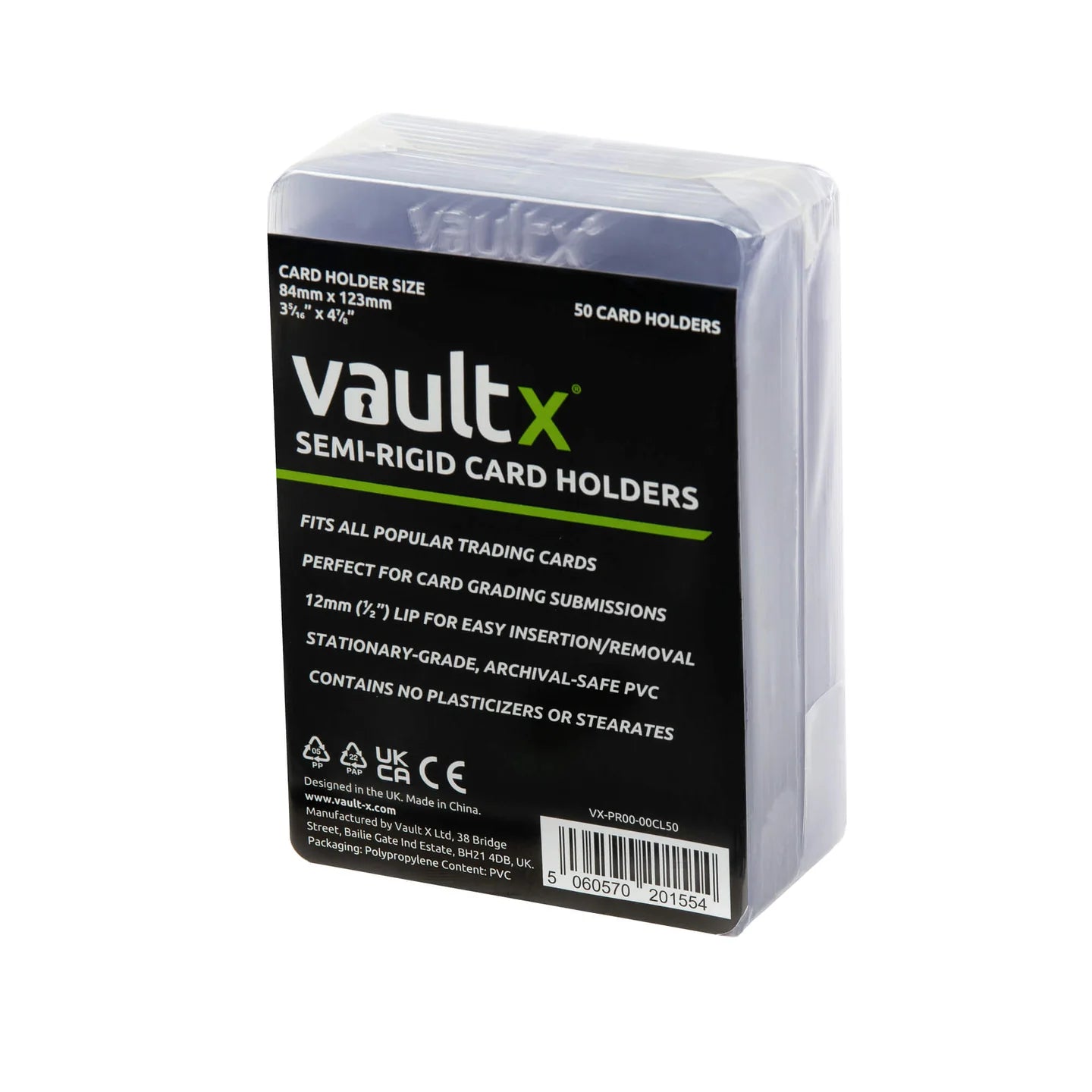 Vault X: Card Holder - 50CT [Semi-Rigid]