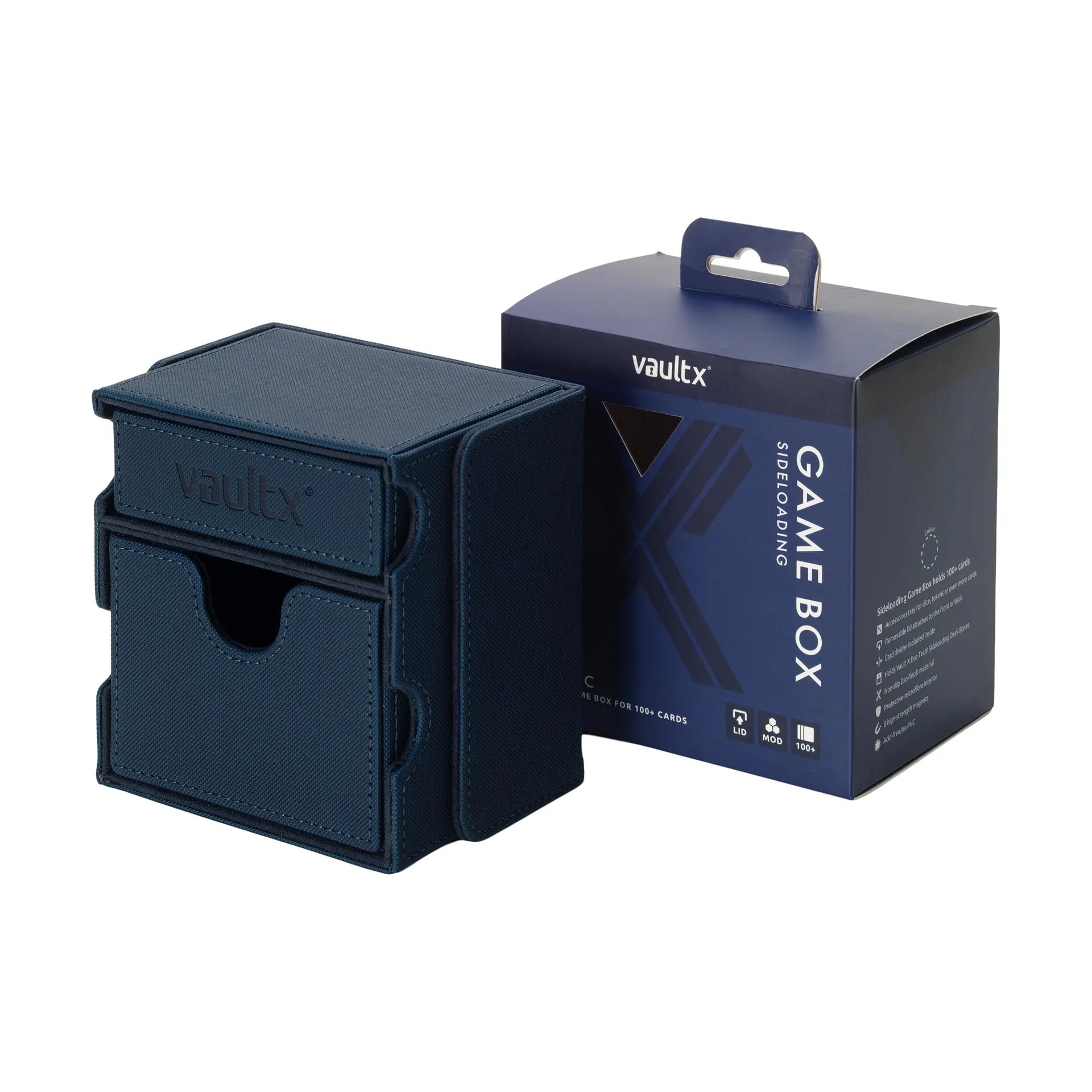 Vault X: Exo-Tec Sideloading 100+ [Deck Box] - Blue Mist