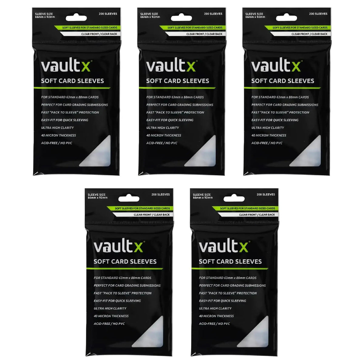 fluxx card sleeves Vault X: Soft Card - 1000CT [Sleeves]