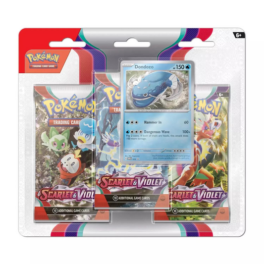 Pokemon English - Scarlet and Violet Base - 3 Pack Blister [Dondozo]